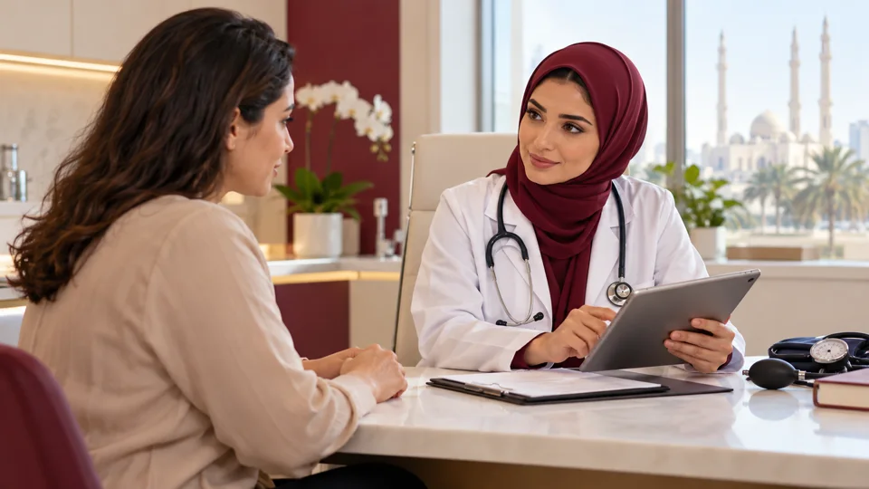 Doctor providing a personal general medicine consultation